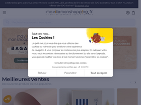 'mavillemonshopping.fr' screenshot