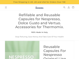 madamacoffee.com homepage screenshot