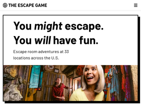 'theescapegame.com' screenshot