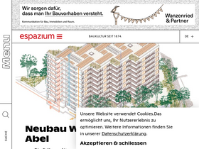 'espazium.ch' screenshot
