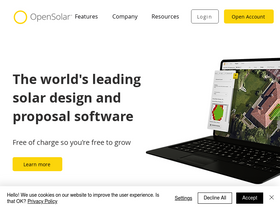 'opensolar.com' screenshot