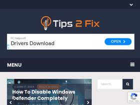 'tips2fix.com' screenshot