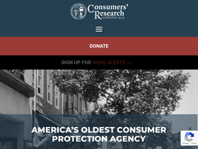 'consumersresearch.org' screenshot