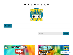 'retrogamecorps.com' screenshot