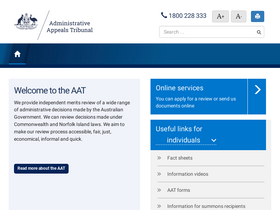 'aat.gov.au' screenshot