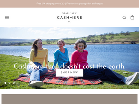 Nearly New Cashmere Co. website screenshot