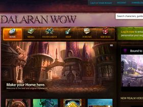 'dalaran-wow.com' screenshot
