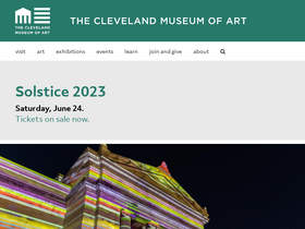 'clevelandart.org' screenshot