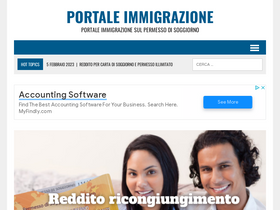 'portaleimmigrazione.eu' screenshot
