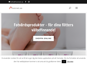 Footnet.se homepage screenshot