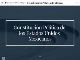 'constitucionpolitica.mx' screenshot