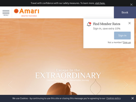 'amari.com' screenshot
