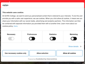 'griffith.ie' screenshot