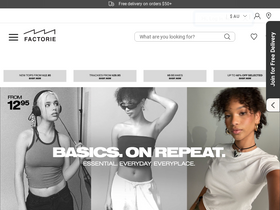 'factorie.com.au' screenshot