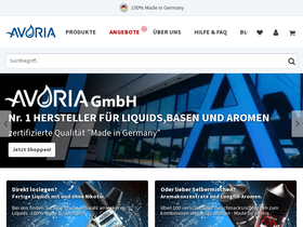'avoria-liquids.de' screenshot