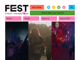 'festfestival.pl' screenshot