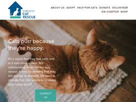 'torontocatrescue.ca' screenshot