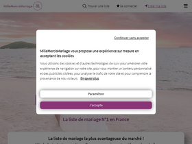 'millemercismariage.com' screenshot