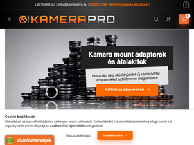 'kamerapro.hu' screenshot