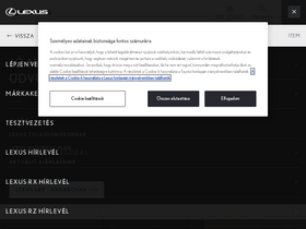 'lexus.hu' screenshot