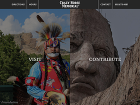 'crazyhorsememorial.org' screenshot