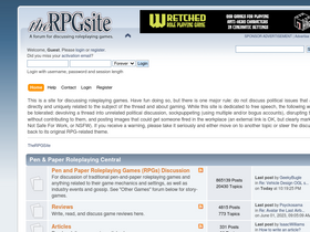 'therpgsite.com' screenshot