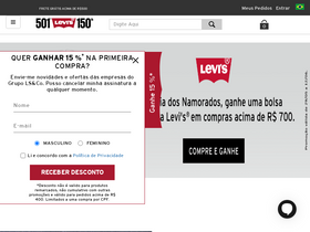 'levi.com.br' screenshot