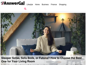 'answergal.com' screenshot