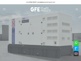 gfepowerproducts.com homepage screenshot