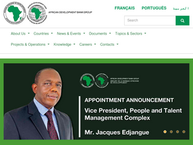 'afdb.org' screenshot