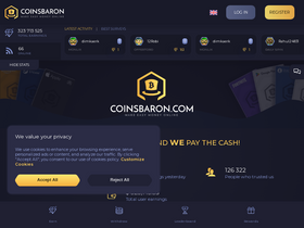 'coinsbaron.com' screenshot