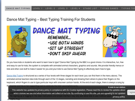 'dancemattypingguide.com' screenshot
