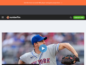 'numberfire.com' screenshot