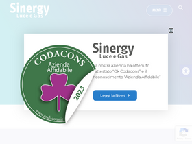 'sinergylucegas.com' screenshot