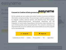 'easyname.at' screenshot
