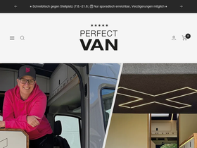 perfect-van.de homepage screenshot