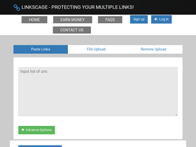 'linkscage.com' screenshot