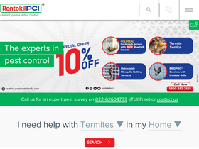 'rentokil-pestcontrolindia.com' screenshot