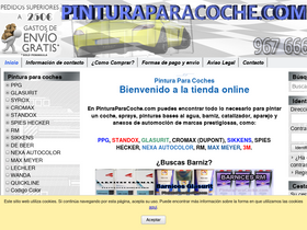 'pinturaparacoche.com' screenshot