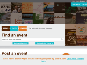 'brownpapertickets.com' screenshot