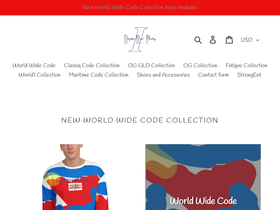 irapclothing.com homepage screenshot