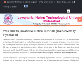 'jntuh.ac.in' screenshot