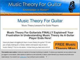 'musictheoryforguitar.com' screenshot