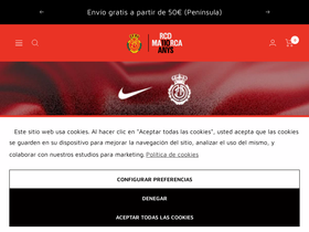 RCD Mallorca Club de fútbol homepage screenshot