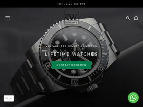 LifeTime Watches B.V. homepage screenshot