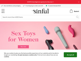 'sinful.co.uk' screenshot