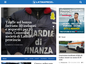 'latinapress.it' screenshot