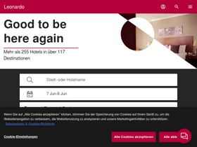 'leonardo-hotels.de' screenshot