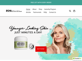 ageawaycream.com homepage screenshot