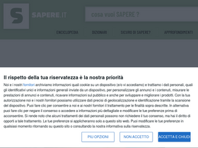 'sapere.it' screenshot